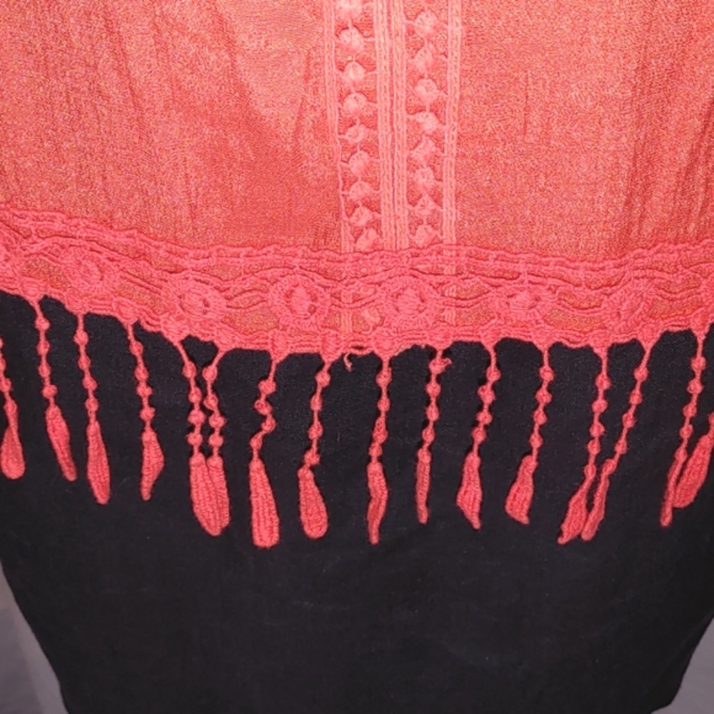 AB studio bohemian style tank top. - Picture 4 of 5